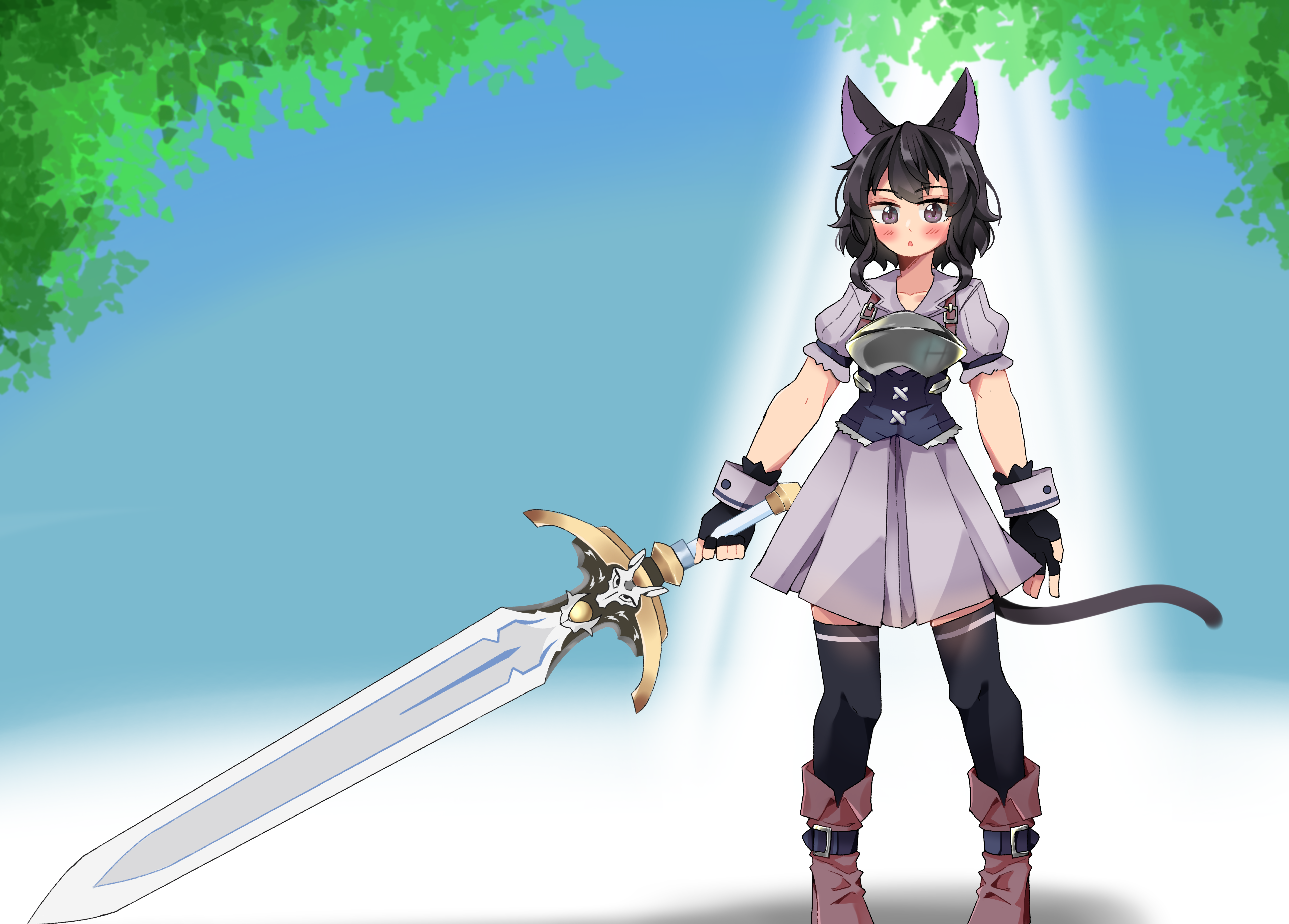 Anime Reincarnated as a Sword HD Wallpaper | Background Image