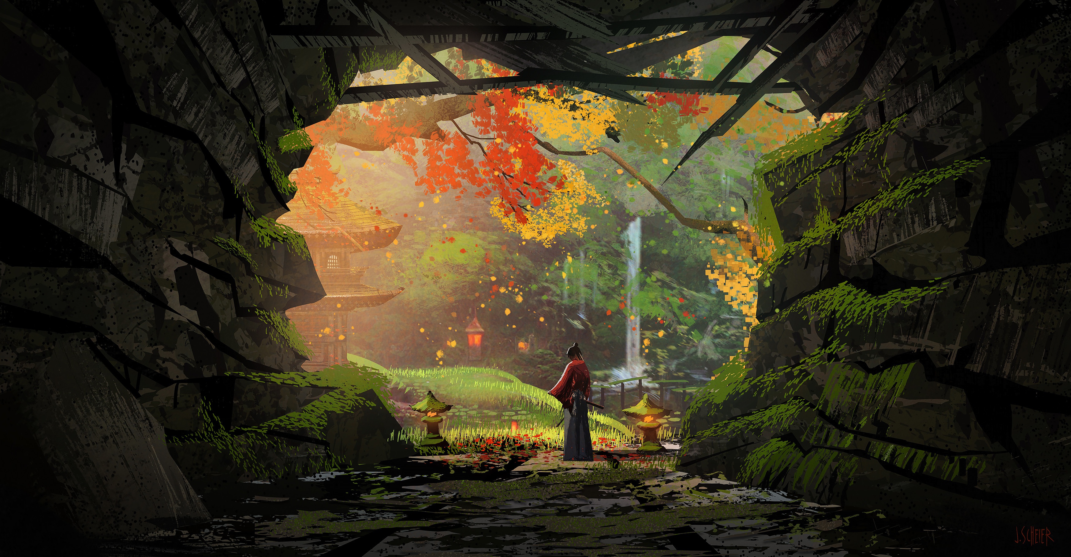 Fantasy Samurai HD Wallpaper | Background Image