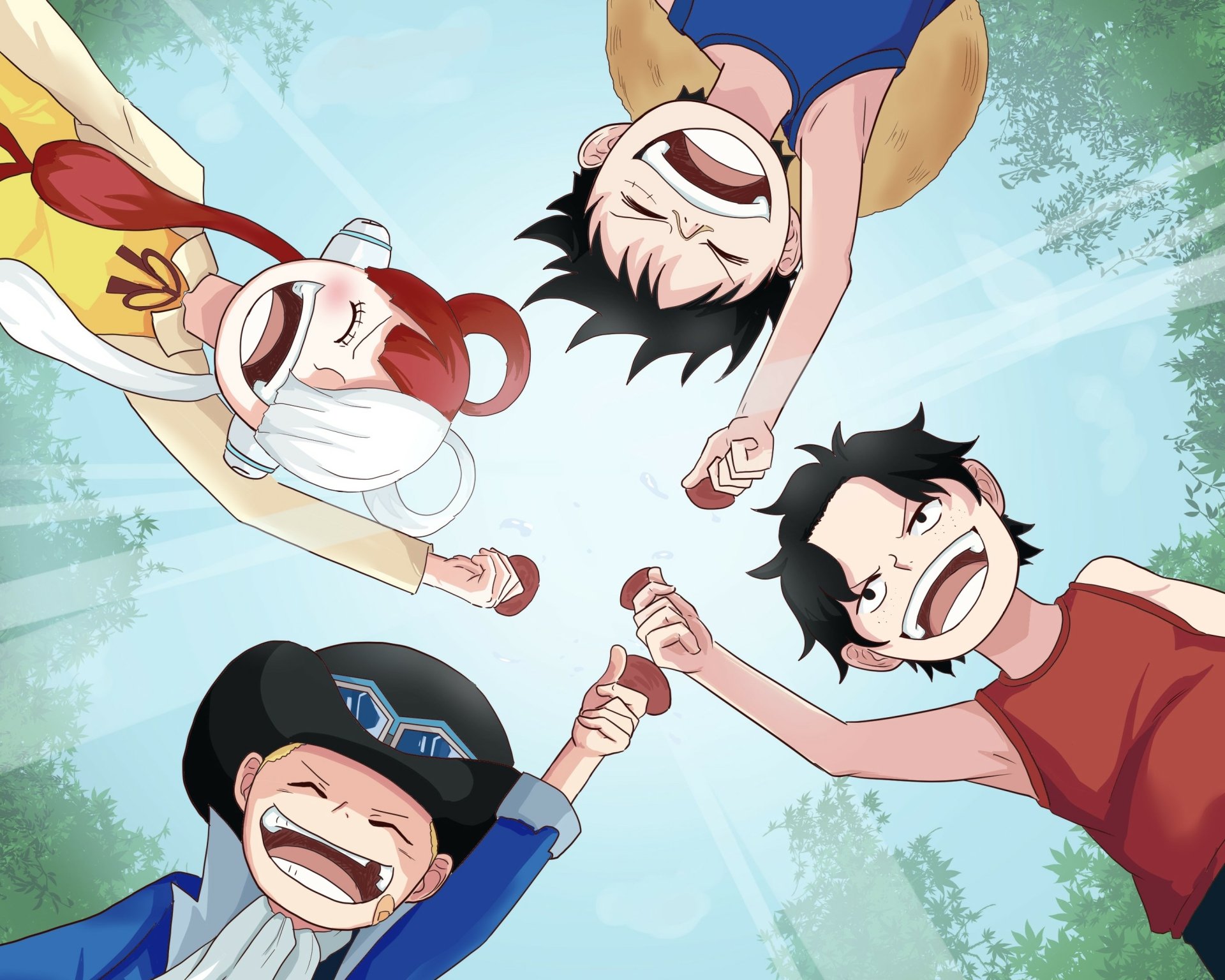 Download Portgas D. Ace Monkey D. Luffy Sabo (One Piece) Uta (One Piece ...