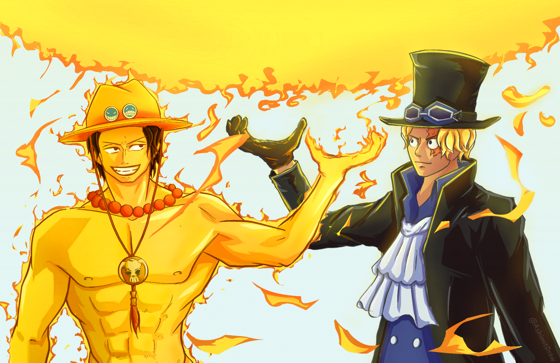 Download Sabo (One Piece) Portgas D. Ace Anime One Piece HD Wallpaper by ashimit-draws