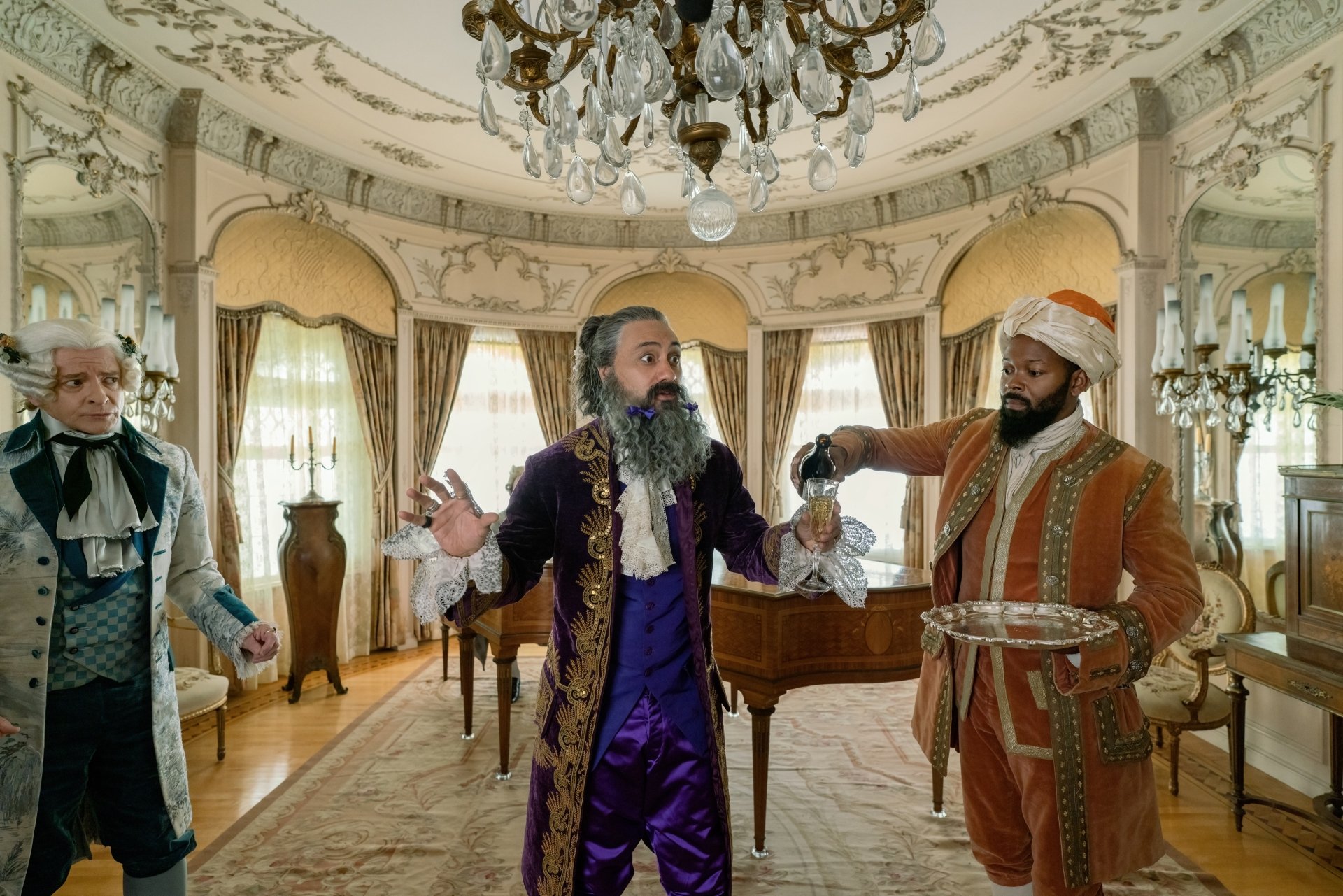 Download Blackbeard (Our Flag Means Death) Rhys Darby Taika Waititi TV Show Our Flag Means Death 4k Ultra HD Wallpaper