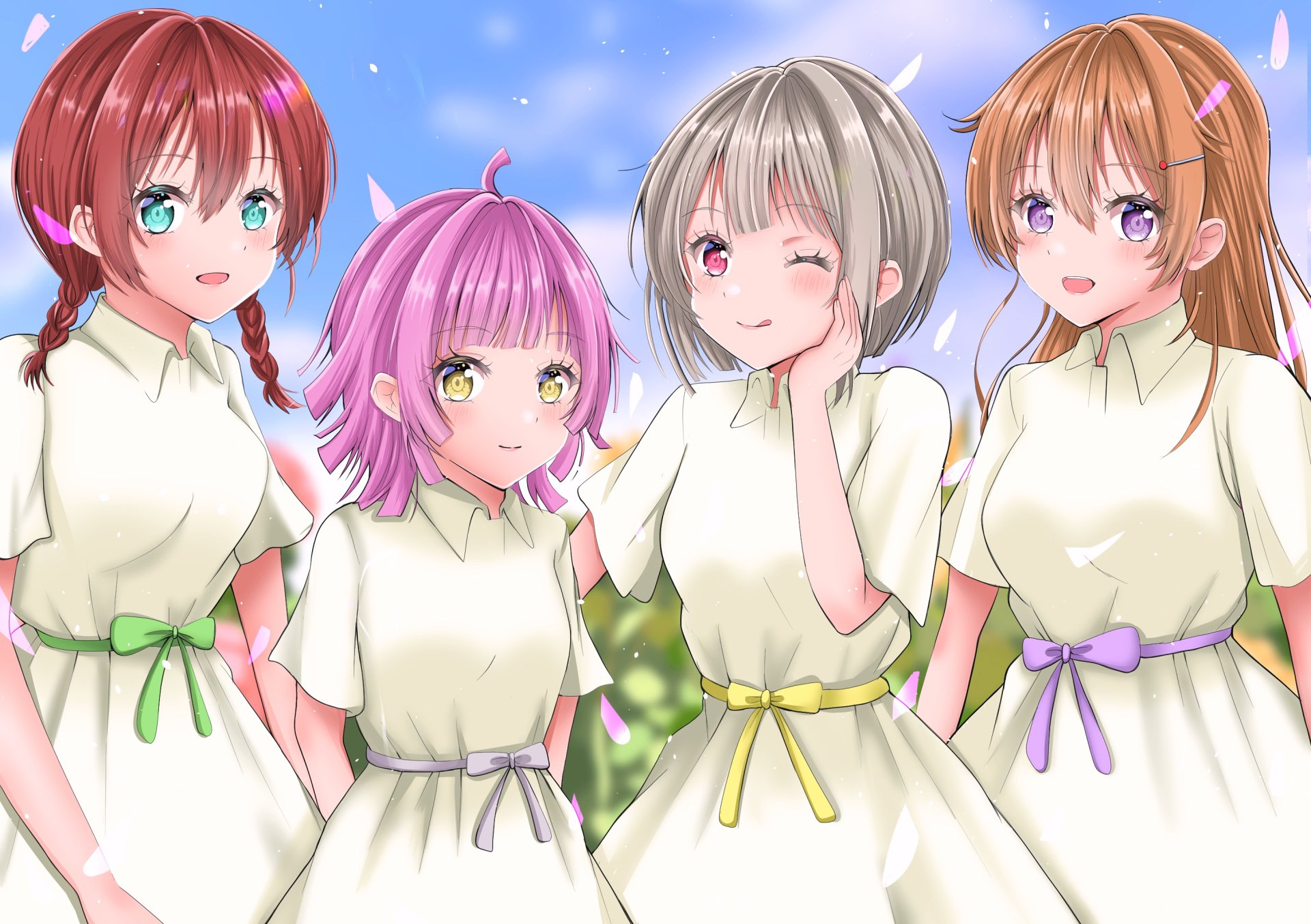 Download Rina Tennoji Kasumi Nakasu Kanata Konoe Emma Verde Anime Love Live! Nijigasaki High School Idol Club HD Wallpaper