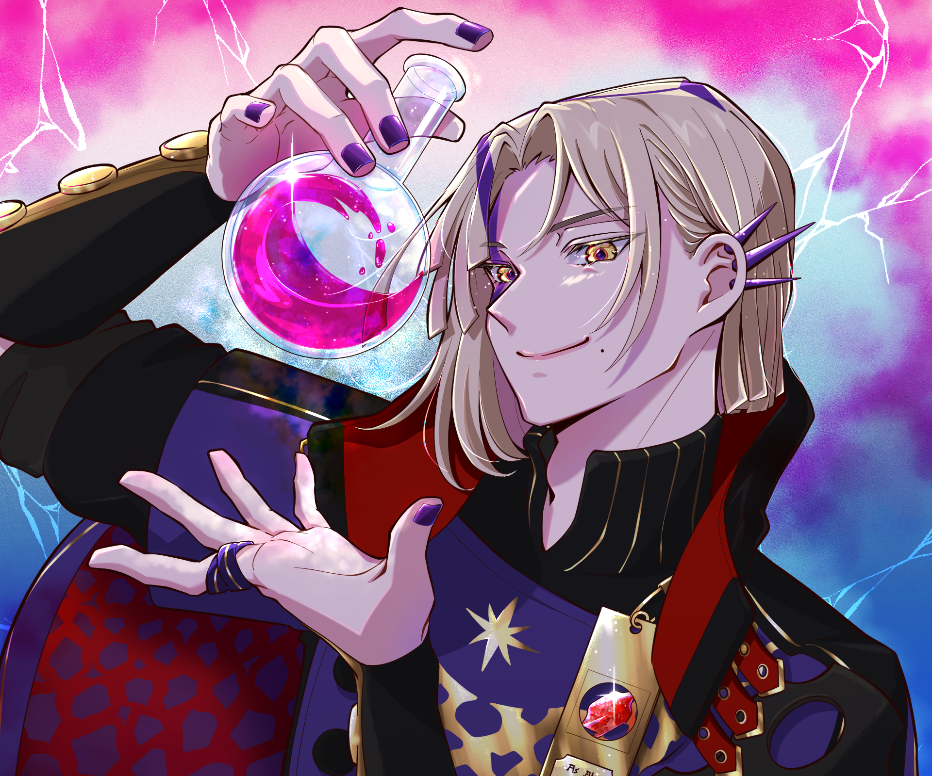 Download Holostars Magni Dezmond Anime Virtual Youtuber HD Wallpaper