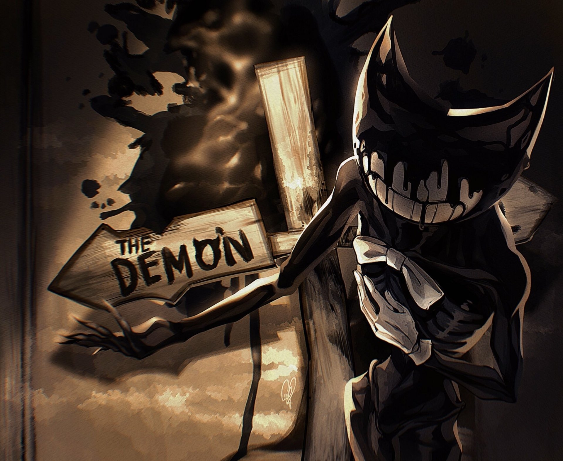 Bendy, bendy and the ink machine, video game, HD phone wallpaper