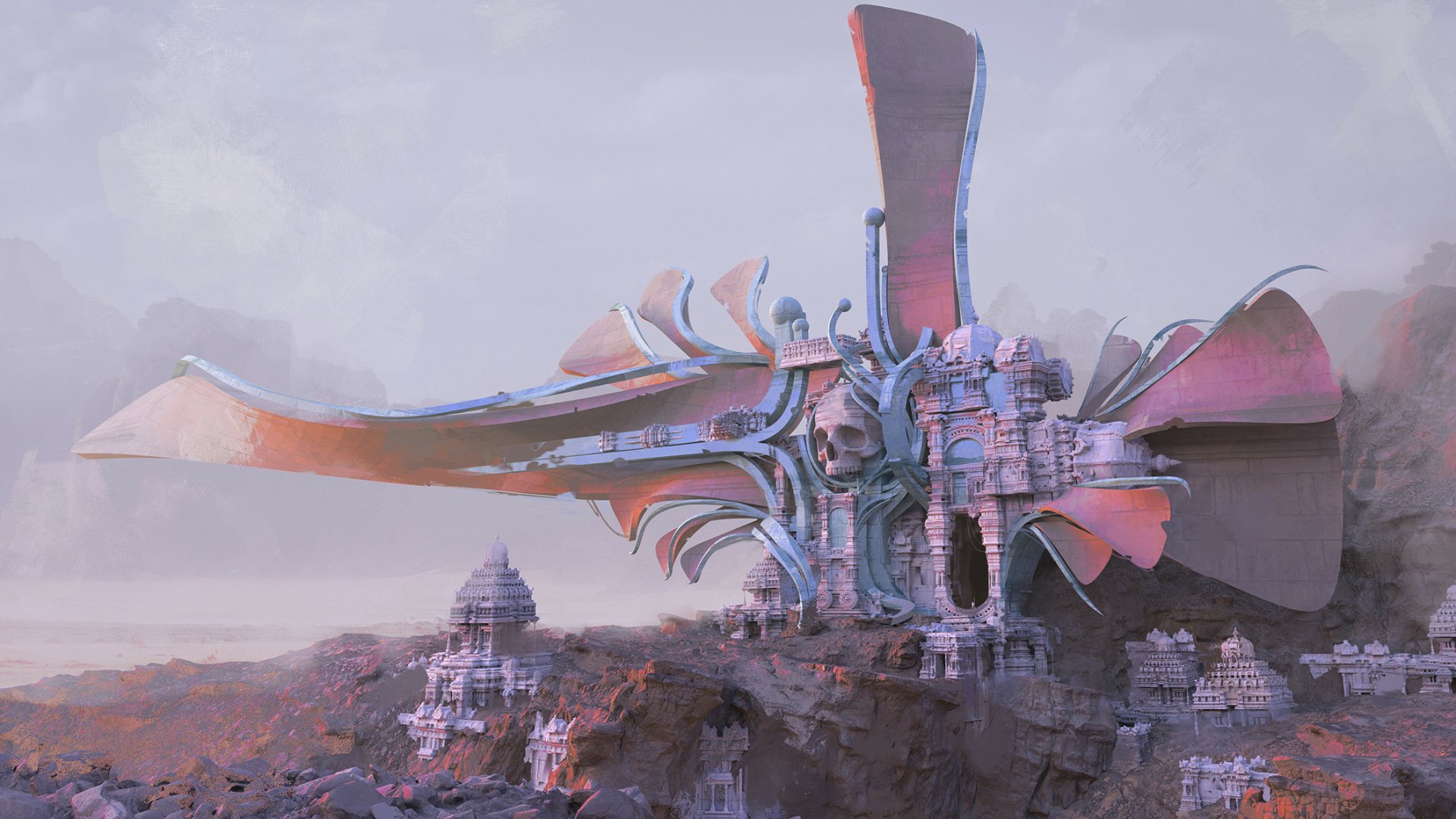 Download Fantasy Temple HD Wallpaper by Sebastian Luca