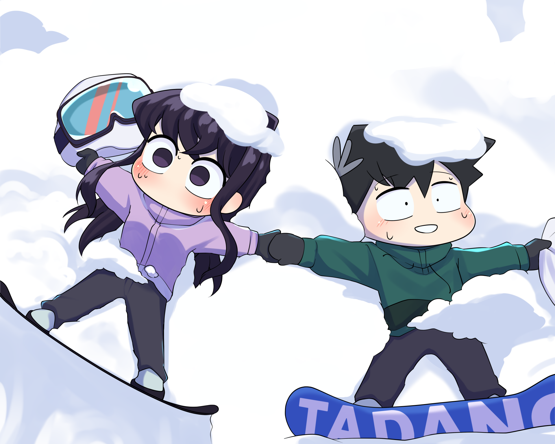 Download Tadano Hitohito Komi Shouko Anime Komi Can't Communicate 4k Ultra HD Wallpaper by ハンボ