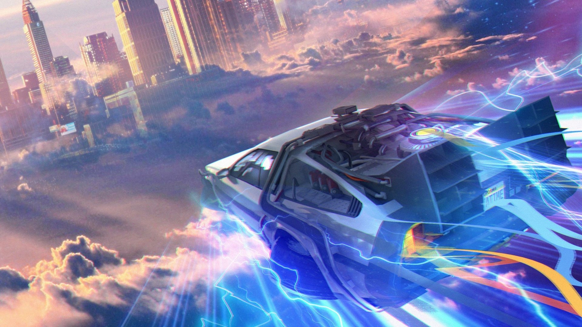 Download DeLorean DMC-12 ‘Back To The Future’ Movie Back To The Future HD Wallpaper