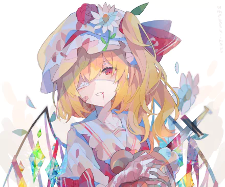 Flandre Scarlet Anime Touhou HD Desktop Wallpaper | Background Image