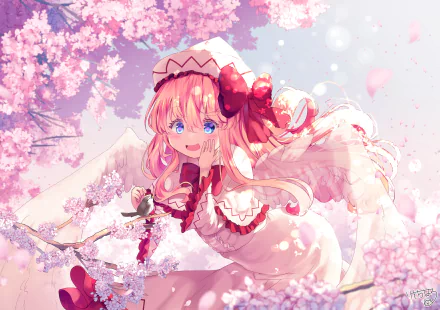 Lily White Anime Touhou HD Desktop Wallpaper | Background Image