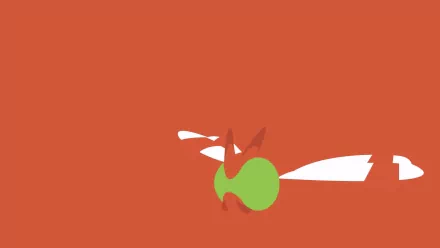 HD desktop wallpaper features Yanma, the bug-type Pokémon, rendered in anime style with a bold orange background.