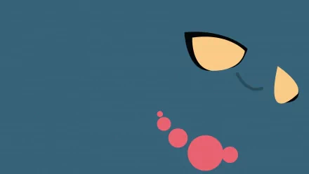 HD anime-style desktop wallpaper featuring a close-up of the ghost Pokémon Misdreavus with its glowing eyes and signature red orbs.