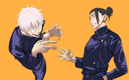 Suguru Geto Satoru Gojo Anime Jujutsu Kaisen Gojo & Geto HD Desktop Wallpaper | Background Image