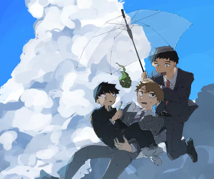 Anime Mob Psycho 100 Shigeo Kageyama Arataka Reigen Dimple (Mob Psycho 100) HD Desktop Wallpaper | Background Image