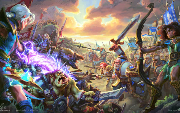 video game Warlords of Aternum Ambush HD Desktop Wallpaper | Background Image