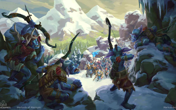  Snow Orcs Ambush by Markus Neidel
