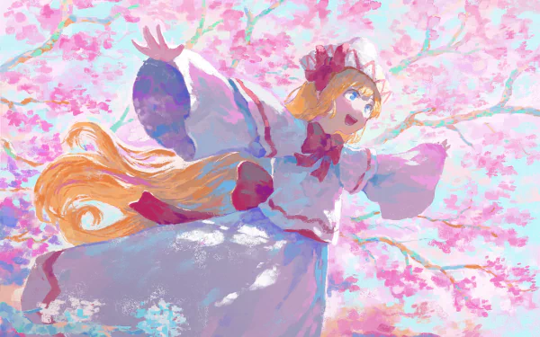 Lily White Anime Touhou HD Desktop Wallpaper | Background Image