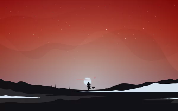  The Mandalorian Dark 5K Wallpaper