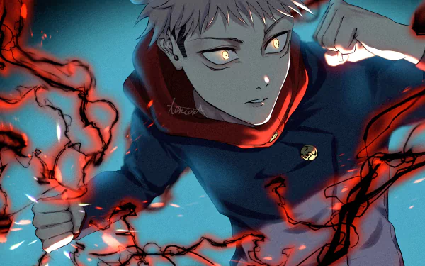 Yuji Itadori Anime Jujutsu Kaisen HD Desktop Wallpaper | Background Image