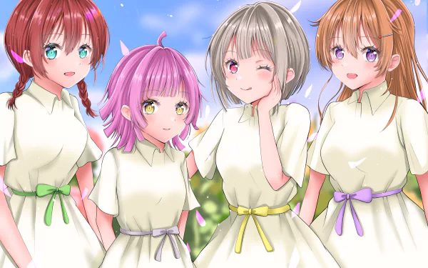 Rina Tennoji Kasumi Nakasu Kanata Konoe Emma Verde Anime Love Live! Nijigasaki High School Idol Club HD Desktop Wallpaper | Background Image