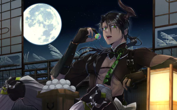 Holostars Aragami Ouga Anime Virtual Youtuber HD Desktop Wallpaper | Background Image