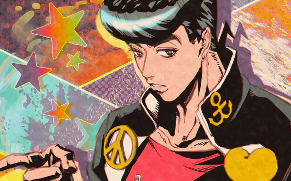 Diamond is Unbreakable Josuke Higashikata Anime Jojo's Bizarre Adventure HD Desktop Wallpaper | Background Image