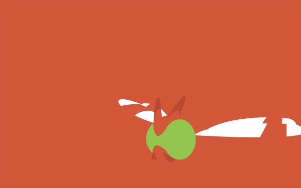 HD desktop wallpaper features Yanma, the bug-type Pokémon, rendered in anime style with a bold orange background.