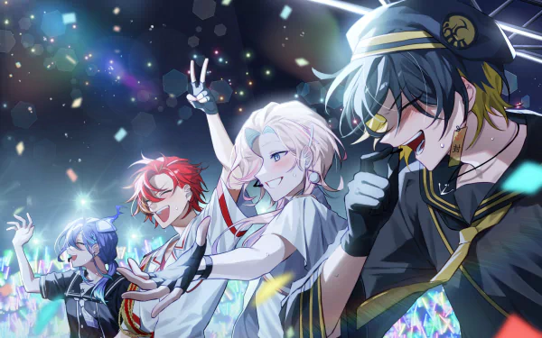 Yatogami Fuma Utsugi Uyu Minase Rio Hizaki Gamma Anime Virtual Youtuber HD Desktop Wallpaper | Background Image