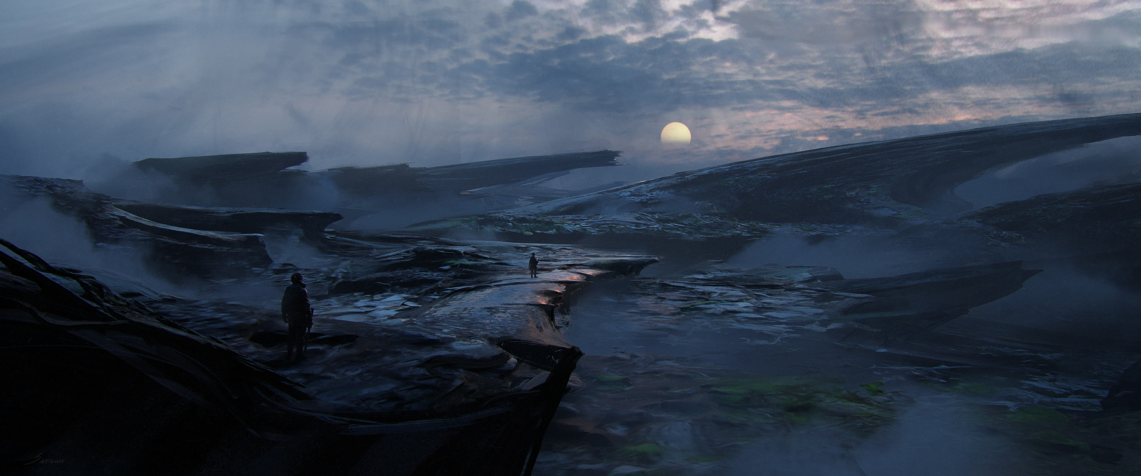 Download Sci Fi Landscape HD Wallpaper by sathish kumar