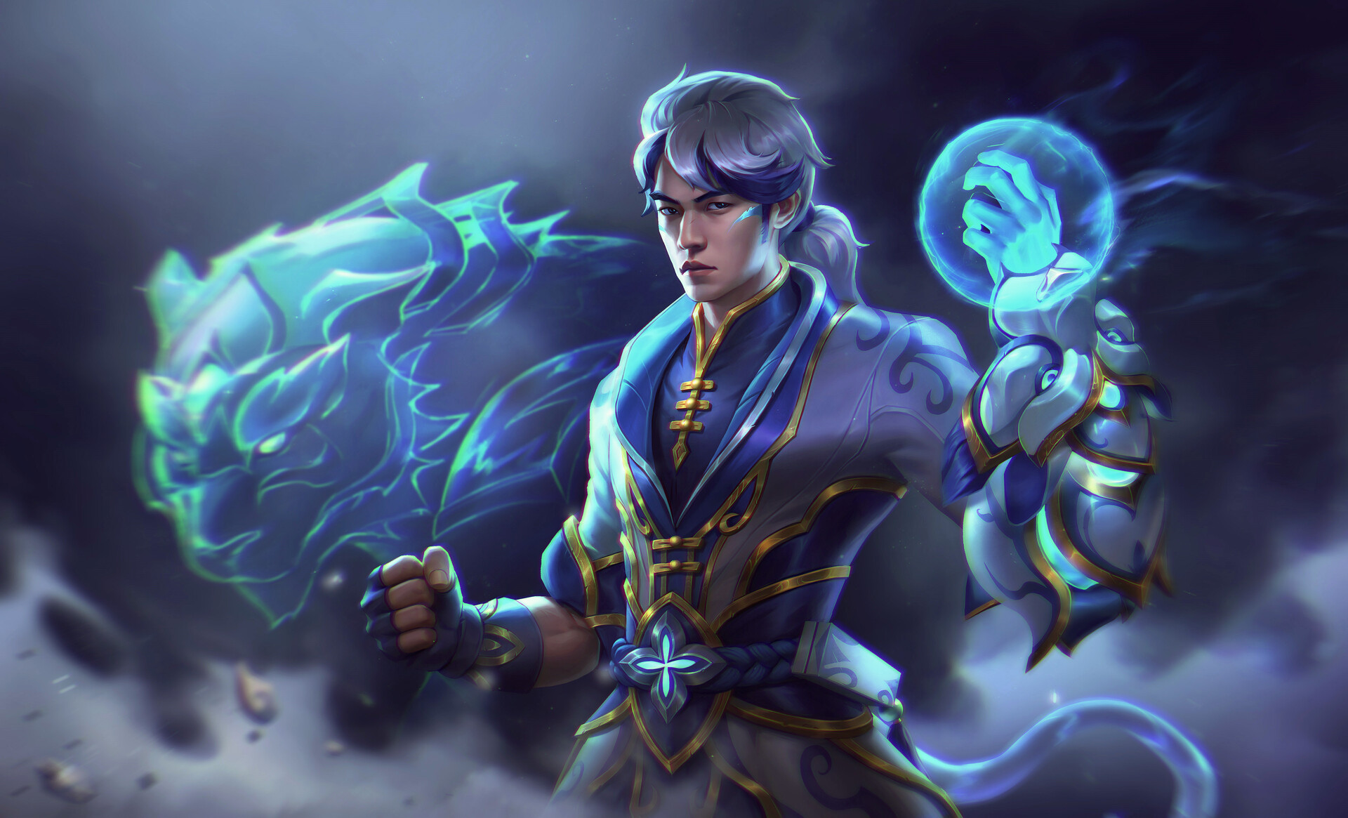 Ezreal de Porcelana- Wallpaper Animado 