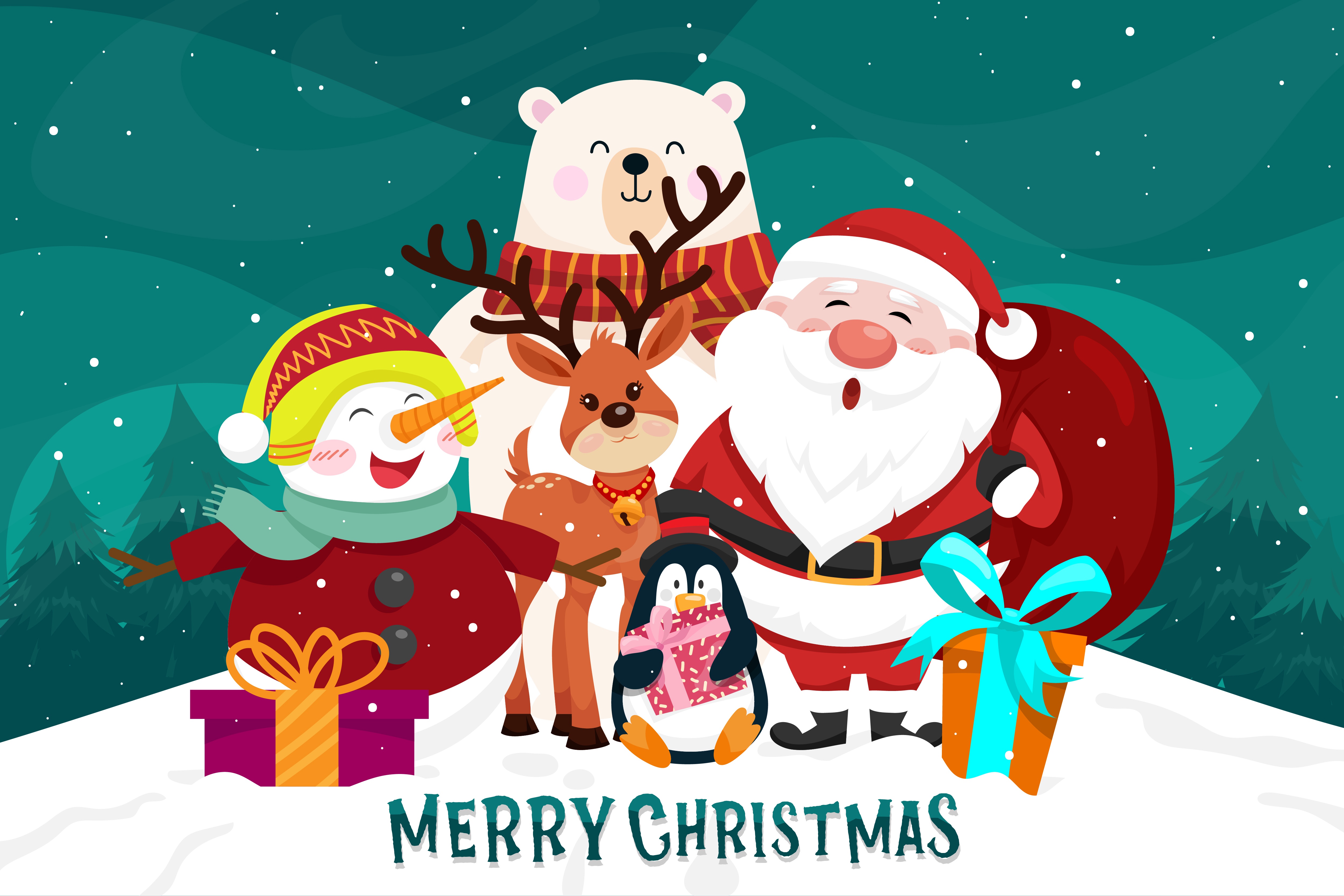 Download Merry Christmas Holiday Christmas 4k Ultra HD Wallpaper