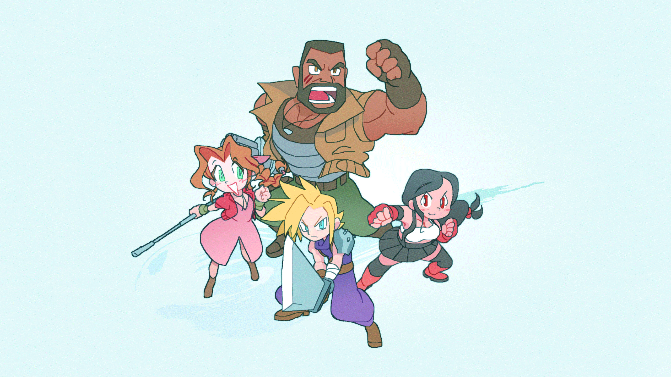 Download Barret Wallace Tifa Lockhart Cloud Strife Aerith Gainsborough Download Barret Wallace Tifa Lockhart Cloud Strife Aerith Gainsborough