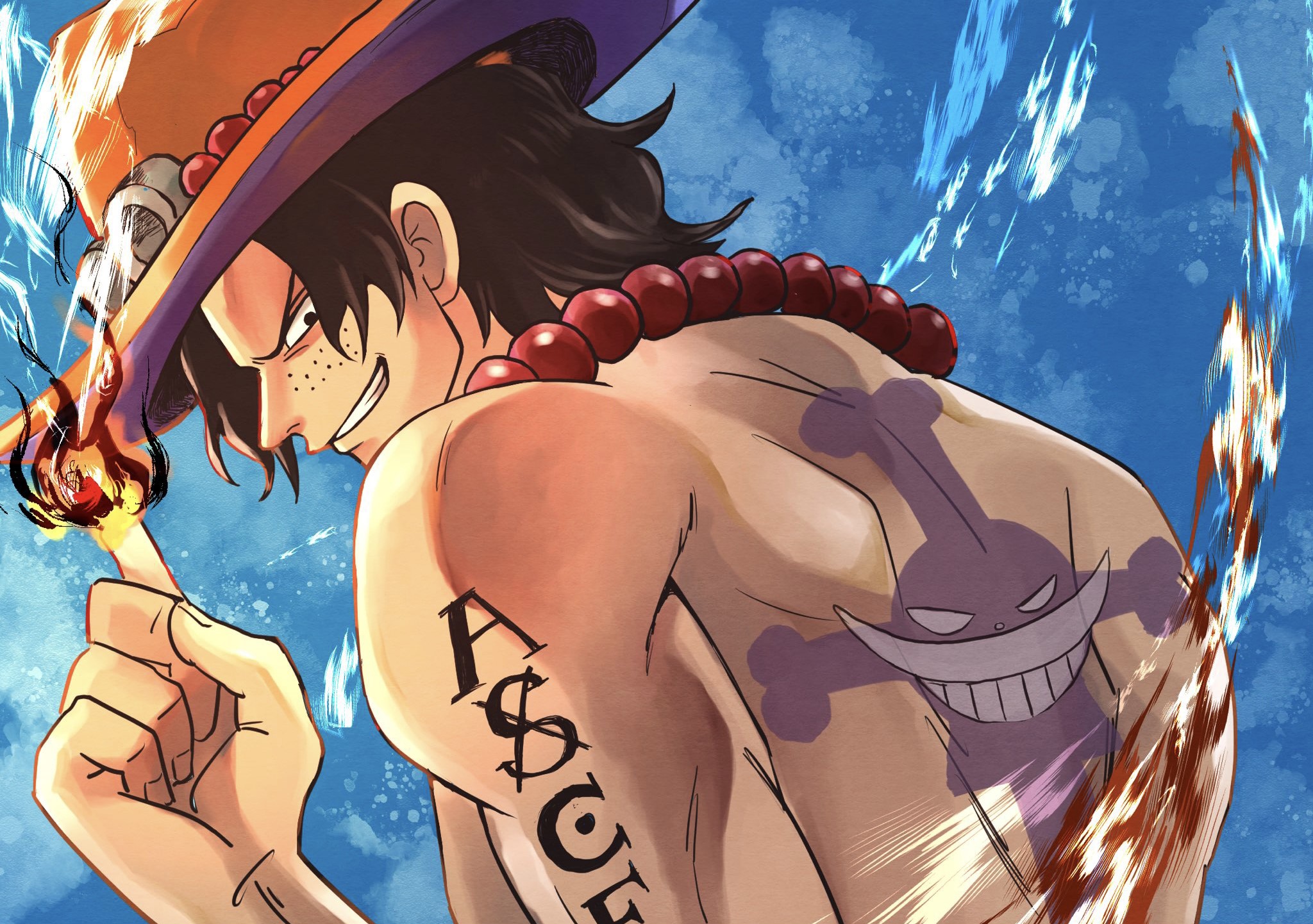 Download One Piece Desktop Luffy Ace Sabo Battle Wallpaper  Wallpaperscom