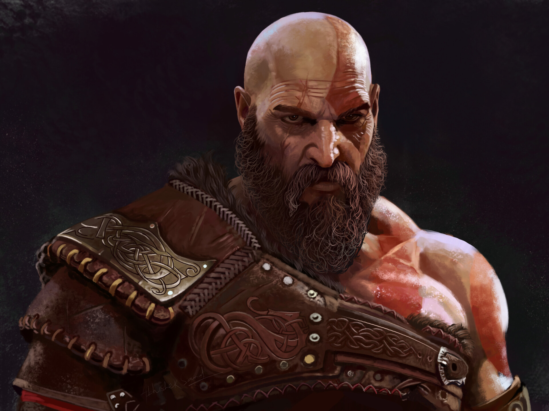 Kratos - God of War: Ragnarök by Abhishek Samal