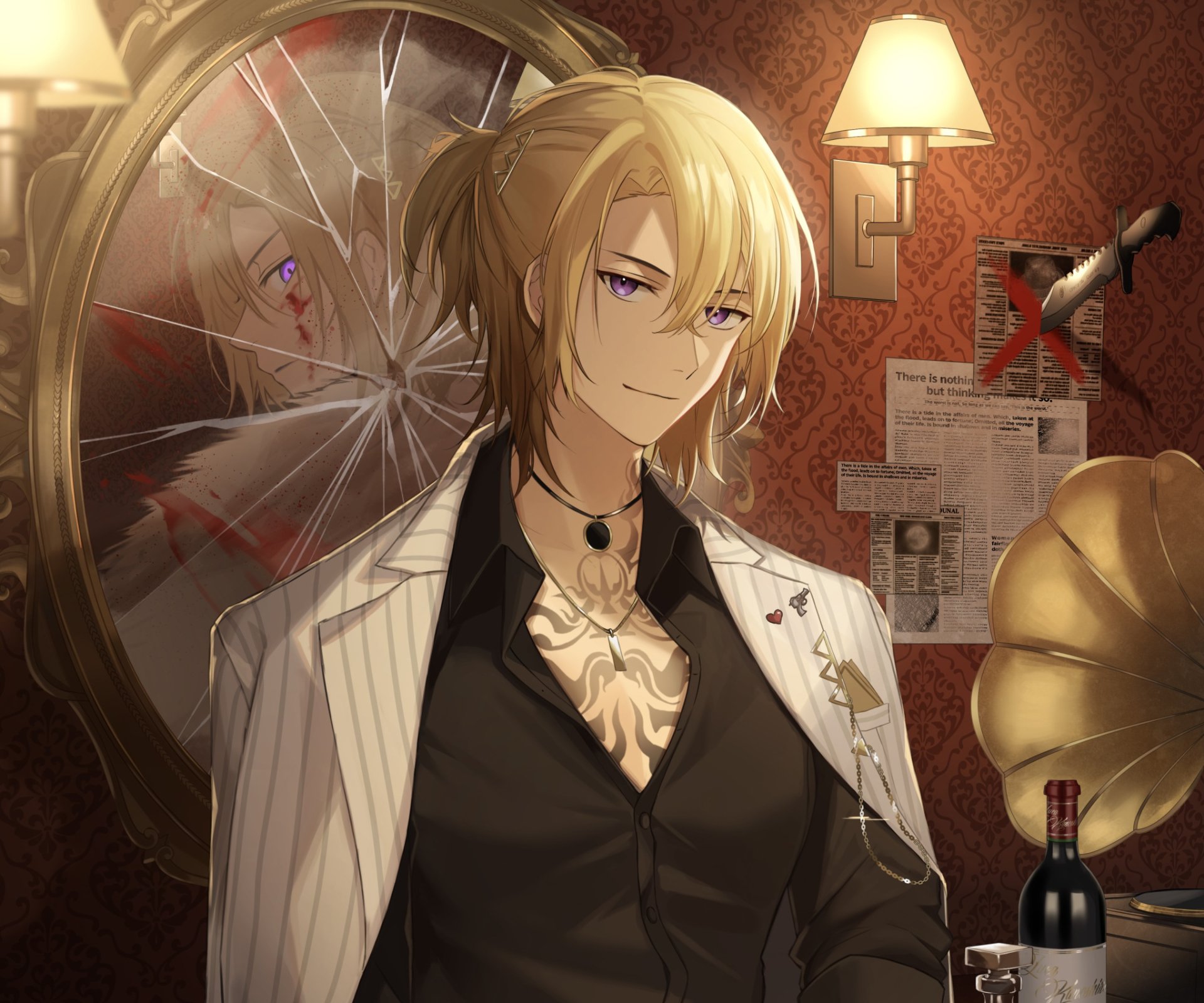 Download Luxiem Luca Kaneshiro Anime Virtual Youtuber HD Wallpaper