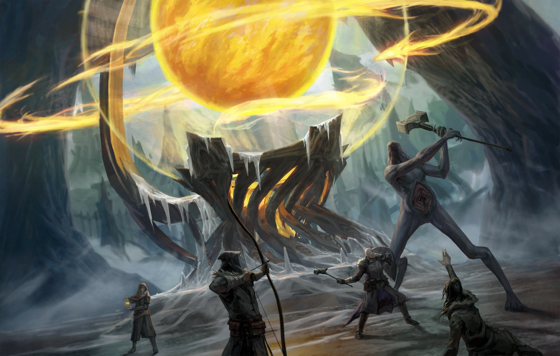 Download Battle Man Made Dungeons & Dragons HD Wallpaper by Sam Keiser