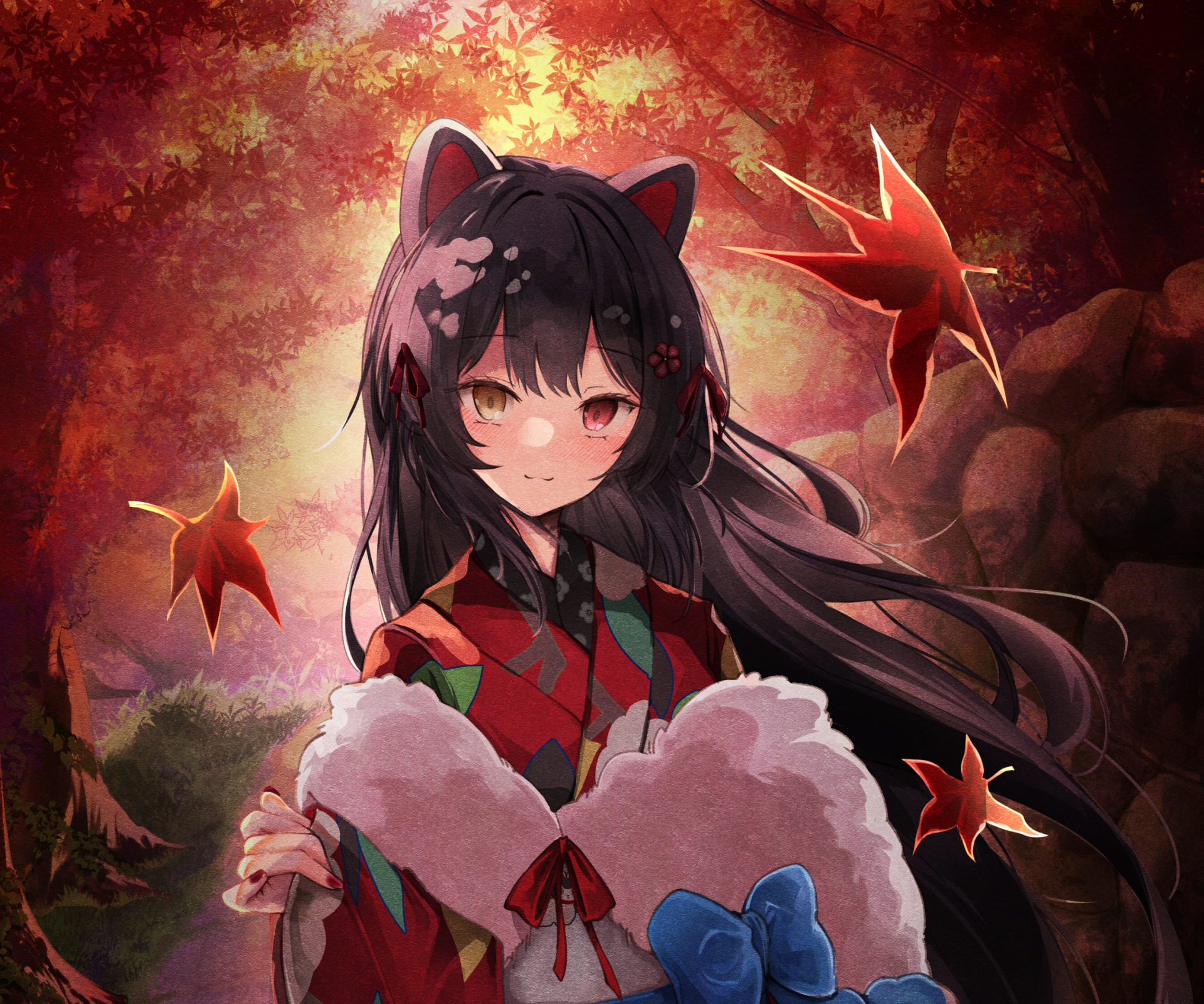 Download Nijisanji Inui Toko Anime Virtual Youtuber HD Wallpaper by 三佳uni
