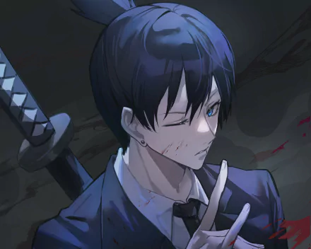 Aki Hayakawa Anime Chainsaw Man HD Desktop Wallpaper | Background Image