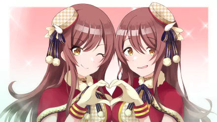 Tenka Osaki Amana Osaki Anime The iDOLM@STER: Shiny Colors HD Desktop Wallpaper | Background Image