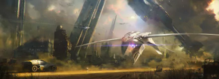 Sci Fi spaceship HD Desktop Wallpaper | Background Image