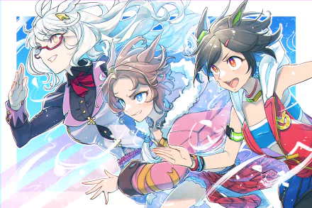 Winning Ticket Narita Taishin Biwa Hayahide Anime Uma Musume: Pretty Derby HD Desktop Wallpaper | Background Image