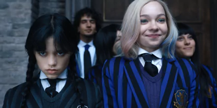 Emma Myers Enid Sinclair Jenna Ortega Wednesday Addams TV Show wednesday HD Desktop Wallpaper | Background Image