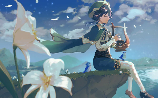 Venti (Genshin Impact) video game Genshin Impact HD Desktop Wallpaper | Background Image