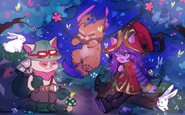 Gnar (League Of Legends) Teemo (League Of Legends) Lulu (League Of Legends) video game League Of Legends HD Desktop Wallpaper | Background Image