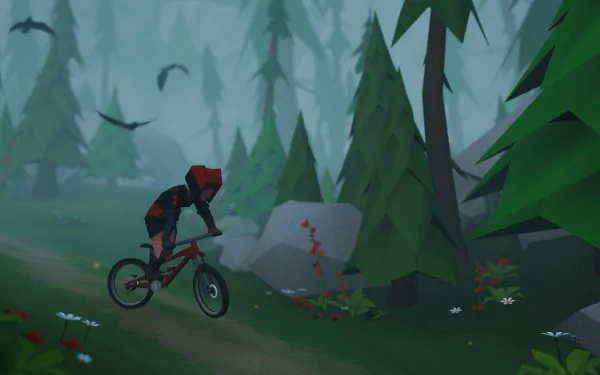 video game Lonely Mountains: Downhill HD Desktop Wallpaper | Background Image