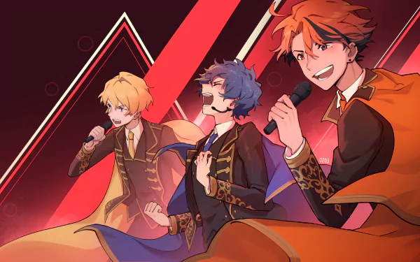 Holostars Yukoku Roberu Kishido Temma Astel Leda Anime Virtual Youtuber HD Desktop Wallpaper | Background Image