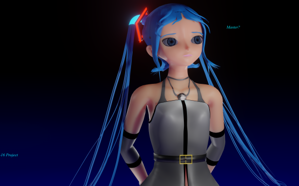 Anime Vocaloid Hatsune Miku Long Hair Blue Eyes Blender Blender 3D HD Wallpaper | Background Image