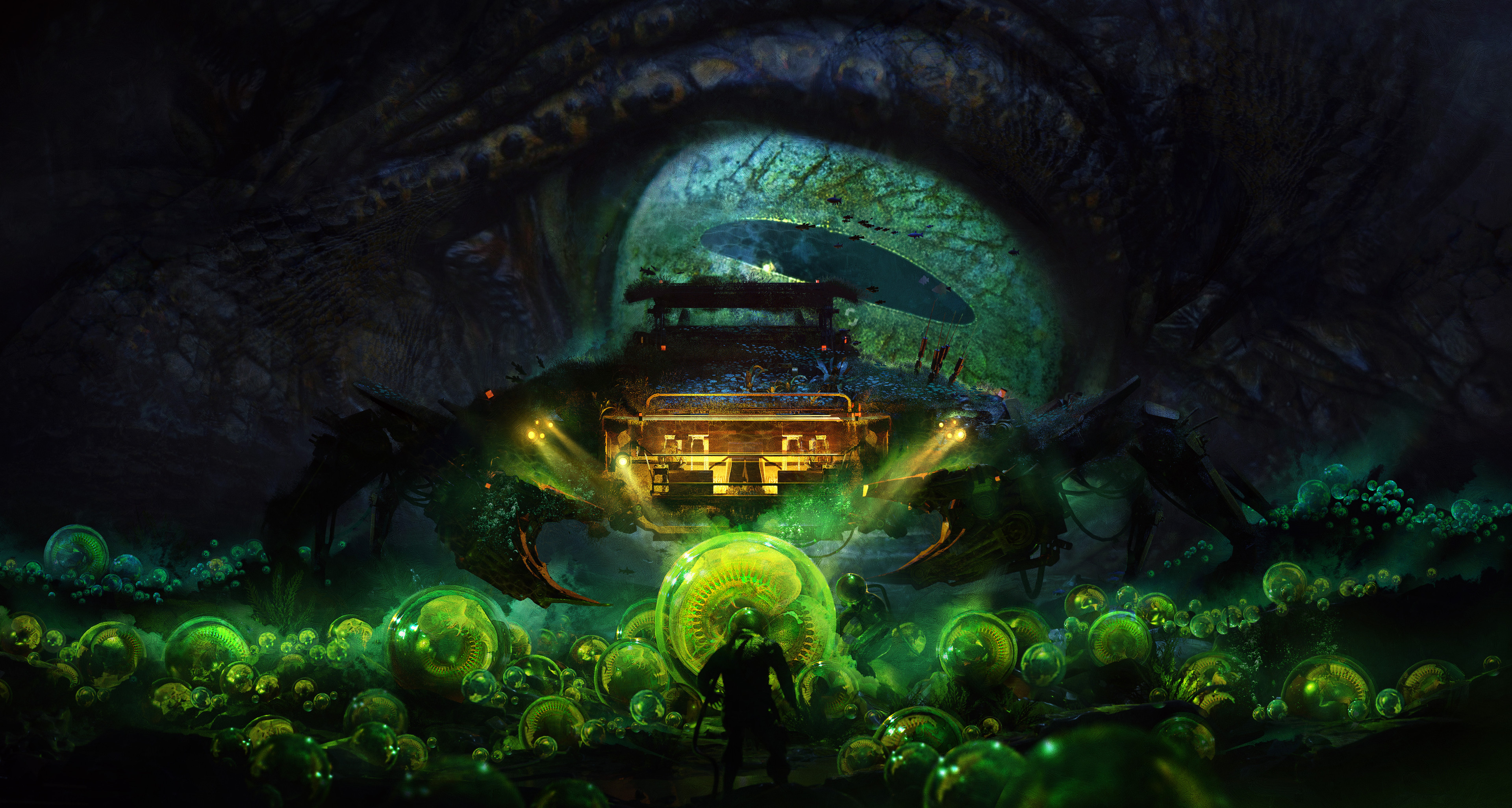 Fantasy Sea Monster HD Wallpaper | Background Image