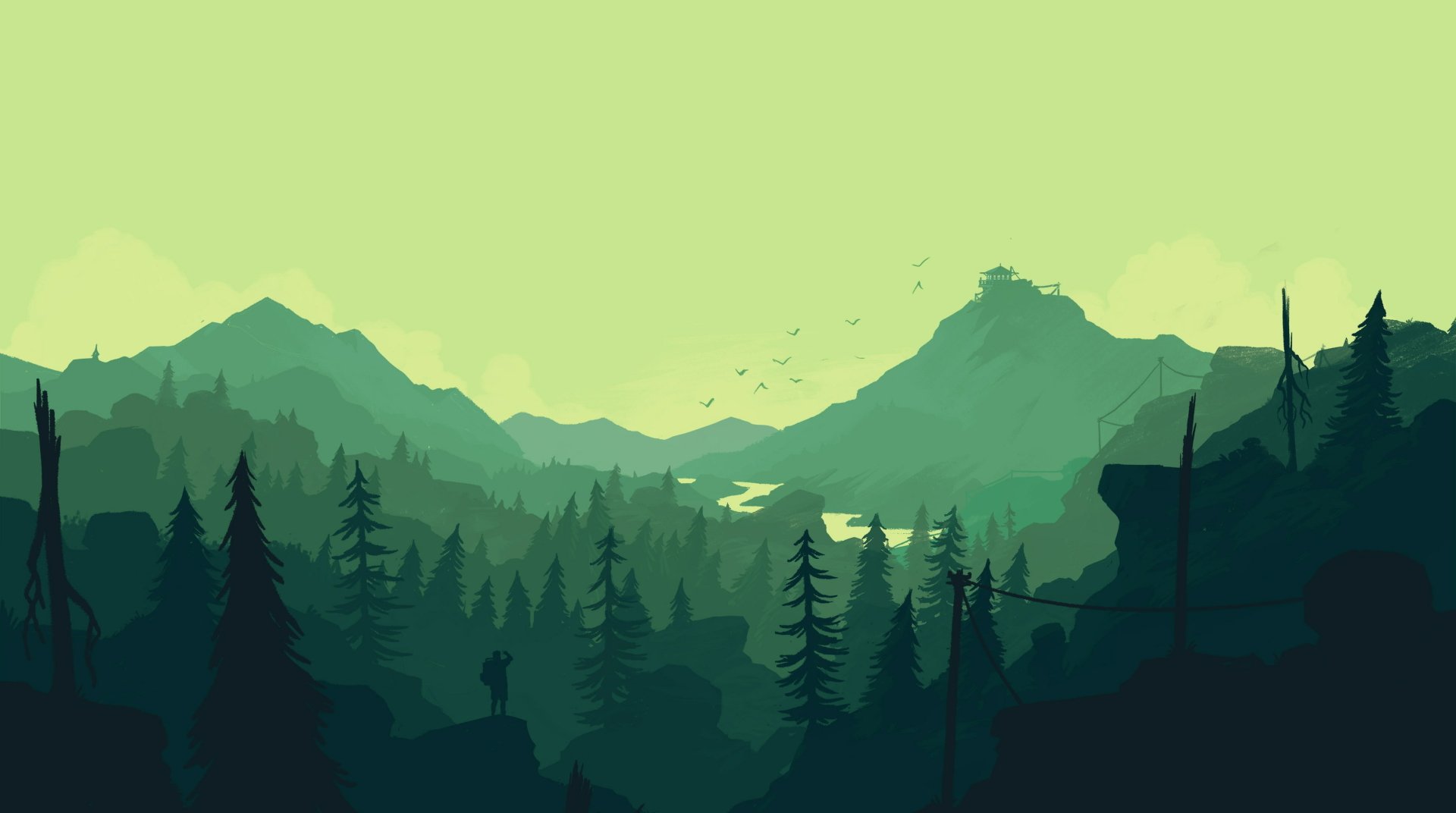 Download Video Game Firewatch HD Wallpaper
