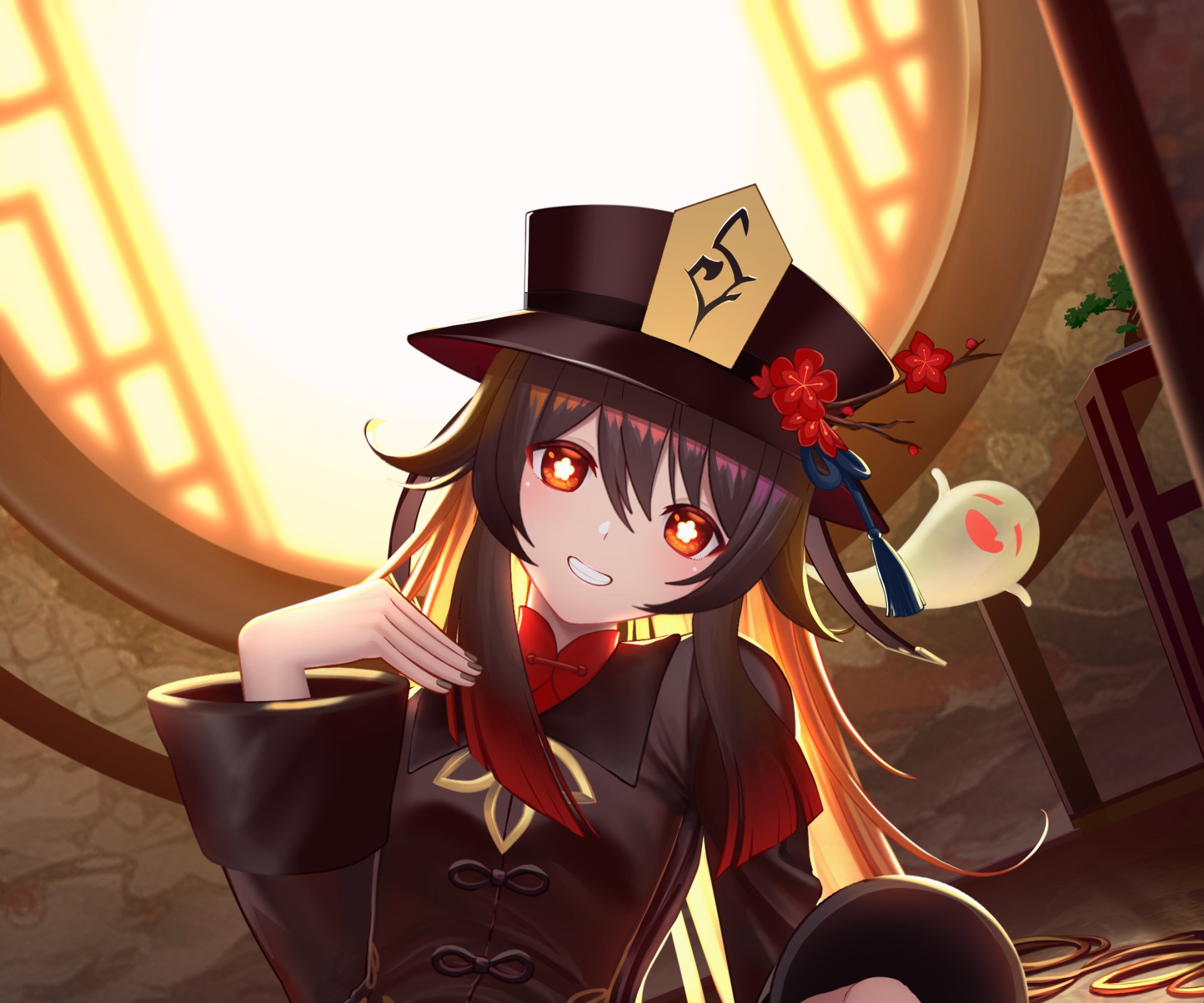 Download Hu Tao Video Game Genshin Impact HD Wallpaper by Yuan04191709