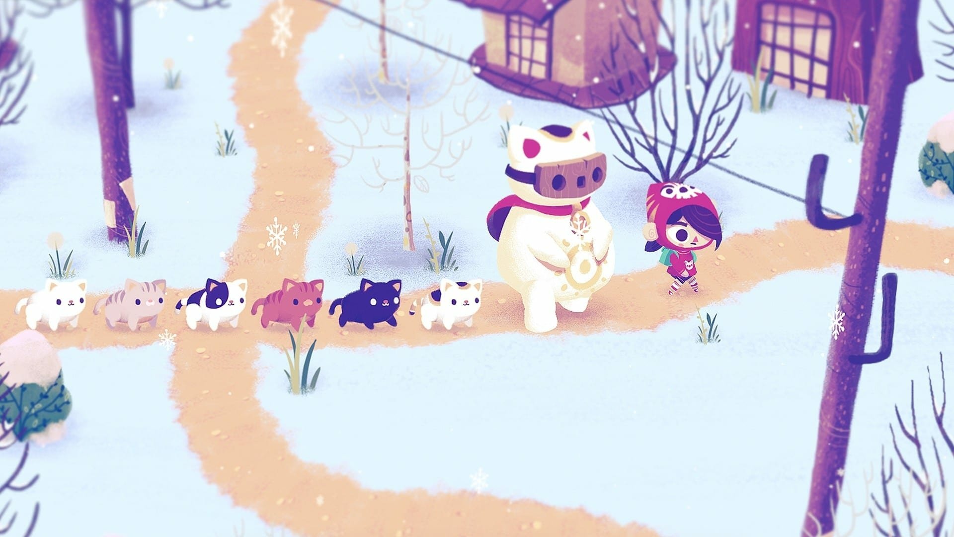 Download Video Game Mineko's Night Market HD Wallpaper